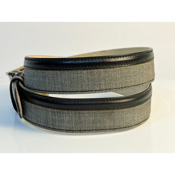 Rare Escada 90’s Gray Black Denim Belt Size M EU 40 main image 6